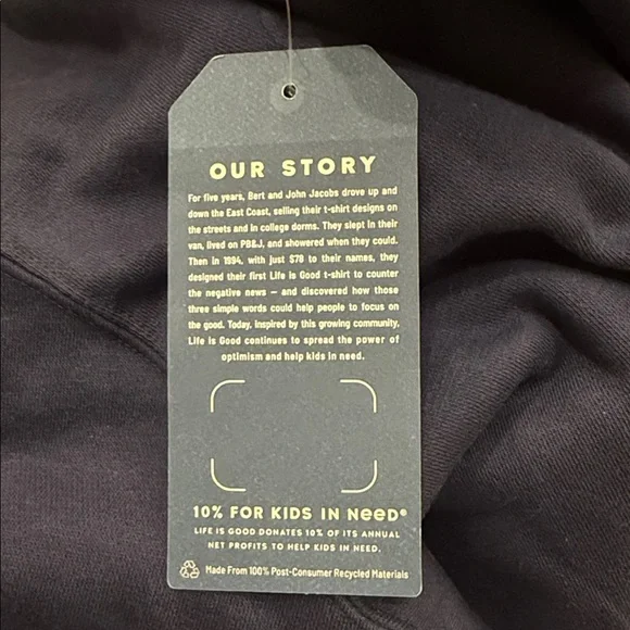 NWT Life Is Good Men's Blue Crewneck Sweatshirt This is how I roll golf Large - Picture 5 of 9